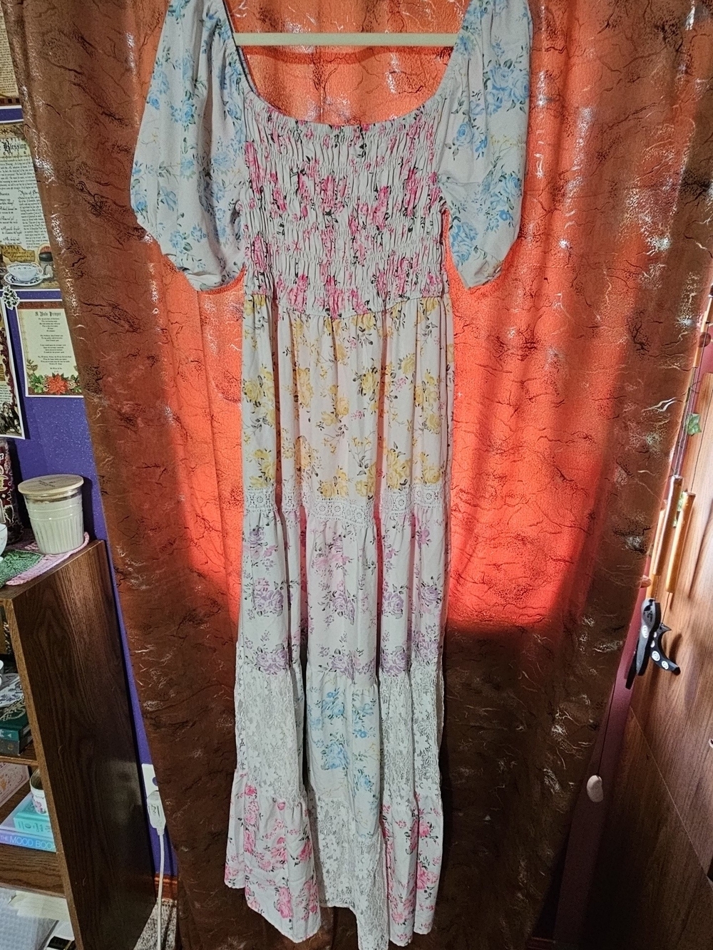 NWOT Mixed Floral Maxi Dress - Picture 5 of 10